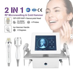 RF Fractional Cold Hammer Skin Tightening Device Anti Aging Home Face Lifting