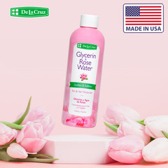 De La Cruz Glycerin & Rose Water Skin Moisturizer 8 oz. (8 BOTTLES) B.B. 05/2026