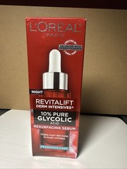 L’Oréal Paris Revitalift 10% Pure Glycolic Acid Resurfacing Serum, 1 FL OZ NIB