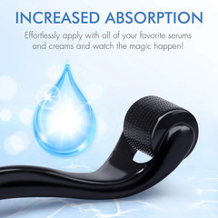 540 Needle Derma Roller 0.2–0.3mm Microneedle Tool for Skin Hair Beard NEW