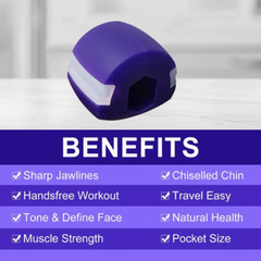 3PCS Jawline Exerciser Set Mouth Toning Fitness Ball Double Chin Face Slimming