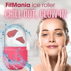 Ice Roller For Face with 2 Premium Heads, Facial Ice Roller for self Skin Care