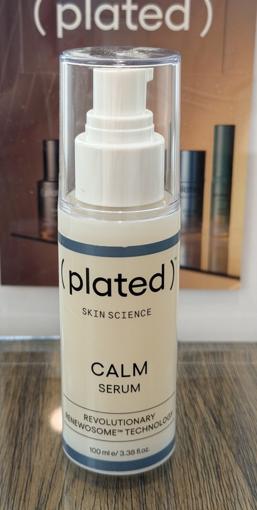 Plated Skincare Calm Serum Back Bar 3.38oz/100ml *Brand New Sealed* FREE SHIPPIN