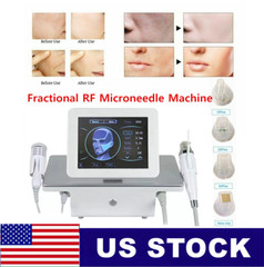 Portable 2in1 Fractional RF Machine 10/25/64/Nano Cartridges Head Cold Hammer