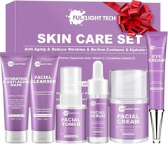Skin Care Set,6 Pcs Anti-aging Skincare w/Korean Retinol,Hydrate, Moisturize Sel