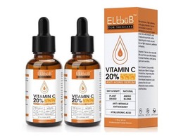 2 Pack 20% Vitamin C Serum with Hyaluronic Acid & Retinol