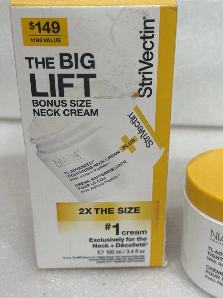 STRIVECTIN THE BIG LIFT TIGHT1ING NECK CREAM 3.4 FL OZ THE #1 SELLING CREAM