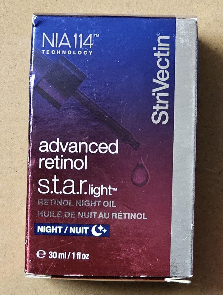 StriVectin Advanced Retinol Night Oil STAR Light 1 oz NEW in Box