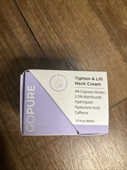 GO PURE Gopure Tighten & Lift Neck Cream 1.7 fl. oz. EXPIRES 9/26 NEW IN BOX