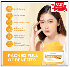 Turmeric Face Cream for Face & Body, All Natural Turmeric Skin Brightening,1.7oz