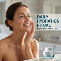 GHK-Cu Blue Copper Peptide Face Cream 4% 2400mg Night Moisturizer Anti-Aging