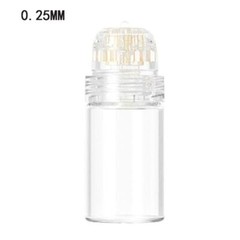 20 Pins Golden Plated Tips With 5 ml Glass Bottle (0.25/0.5/0.6/1.0/1.5 mm) NEW