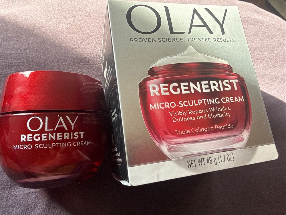 Lot of 2 Olay Regenerist Micro-Sculpting Cream Face Moisturizer 1.7oz No Box