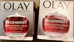 2 Olay Regenerist Anti-Aging Face Cream Firming Moisturizer Triple Collagen 1.7
