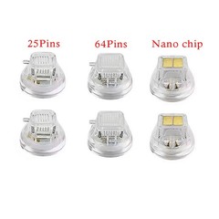 2PCS Replace Micro Needle Cartridge Tip Nano chip 25/64 Pins Gold For RF Machine