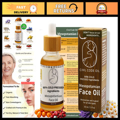 Organic Anti-Aging Face Oil for Women – Hydrating Sea Buckthorn & Jojoba, 1oz