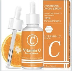 Vitamin C Serum for Face, 20% Vitamin C Brightening Serum with Hyaluronic Acid