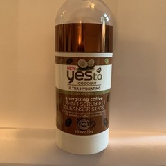 YES To Coconut Ultra Hydrating Energizing Coffee 2 In 1 Scrub & Cleanser Stick