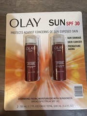 2 X Olay Facial moisturizer With Sunscreen SPF 30 Exp 02/26