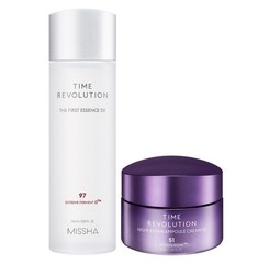 Missha First Essence Toner 5.07 fl oz and Night Repair Ampoule Cream 1.69 fl oz