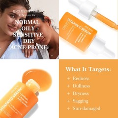 2 PCS Vitamin C Liposomal Face Serum, Instantly Calming, Soothing,Radiance Bo…
