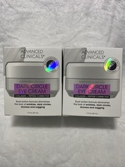 Bundle of 2 Brand New Advanced Clinicals Dark Circles Eye Cream