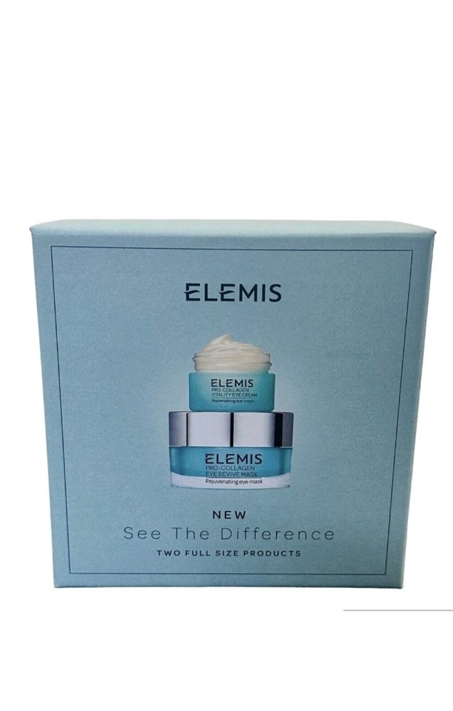 ELEMIS PRO COLLAGEN EYE REVIVE MASK 15ml & VITALY EYE CREAM 15ml EXP2028 GENUINE