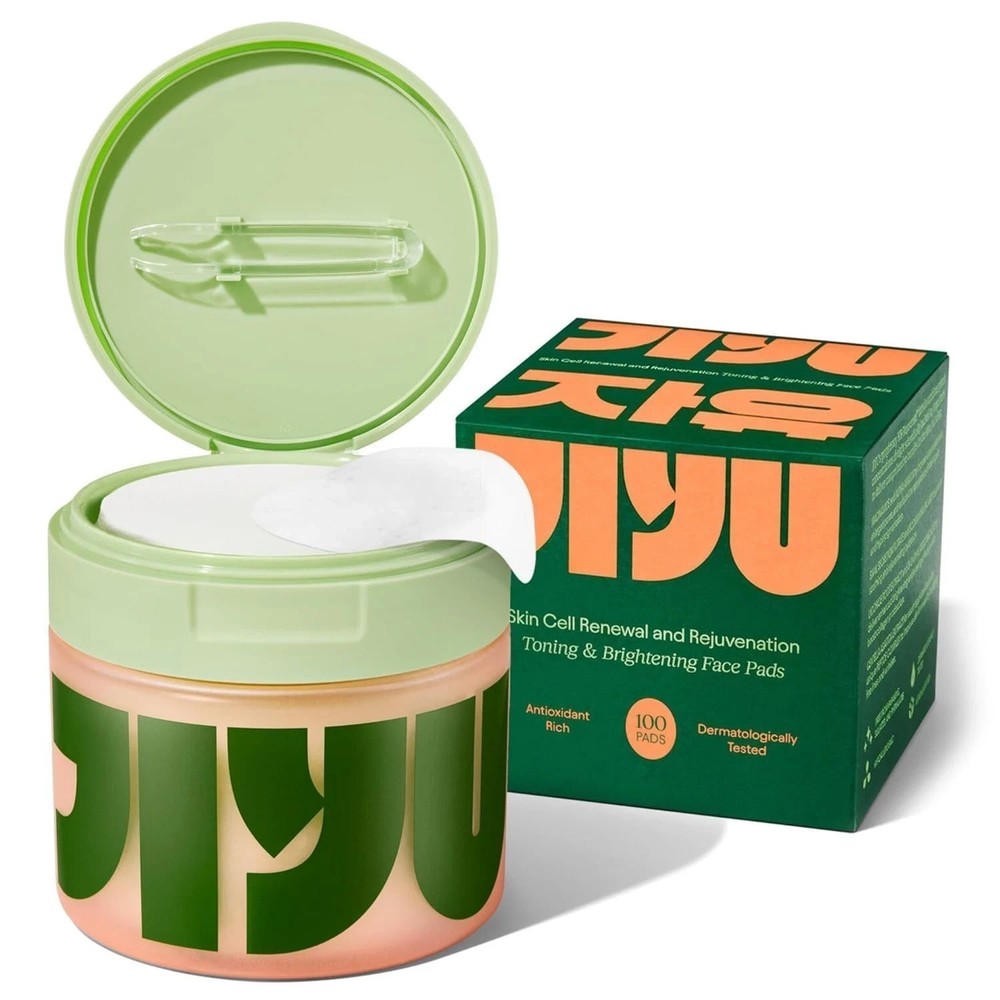 JiYu Toning Polish Pads with Snail Mucin; Niacinamide; PeJiYu ptides; 100 Ct