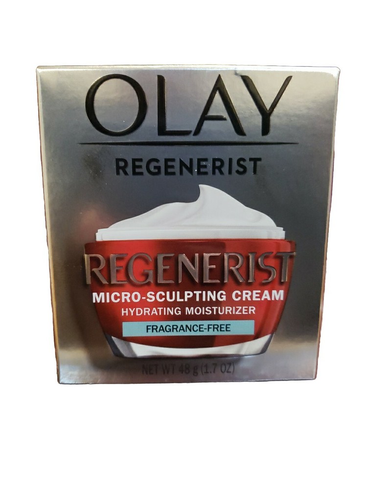New Olay Regenerist Micro Sculpting Cream Moisturizer Fragrance Free 1.7oz / 48g