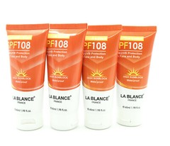 La Blance SPF 108 UVA/UVB Waterproof Protection1.98 fl.oz/60 ml X 4PK Exp 2028