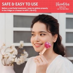 Theodora Ice Globes for Facials, Freezer Safe and Highly Effective Facial Globes