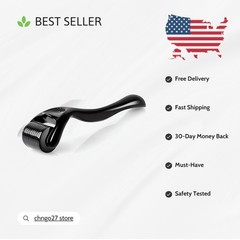 540 Titanium Derma Roller – Multi-Purpose Microneedling Tool for Face and Beard