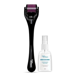 Man Matters 1.00 mm Derma Roller with Disinfectant, 540 Titanium Alloy Needles
