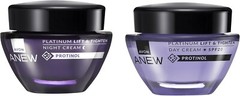 AVON Anew Platinum Replenishing Night Cream +Day Lifting Cream SET ! 1.7 oz each