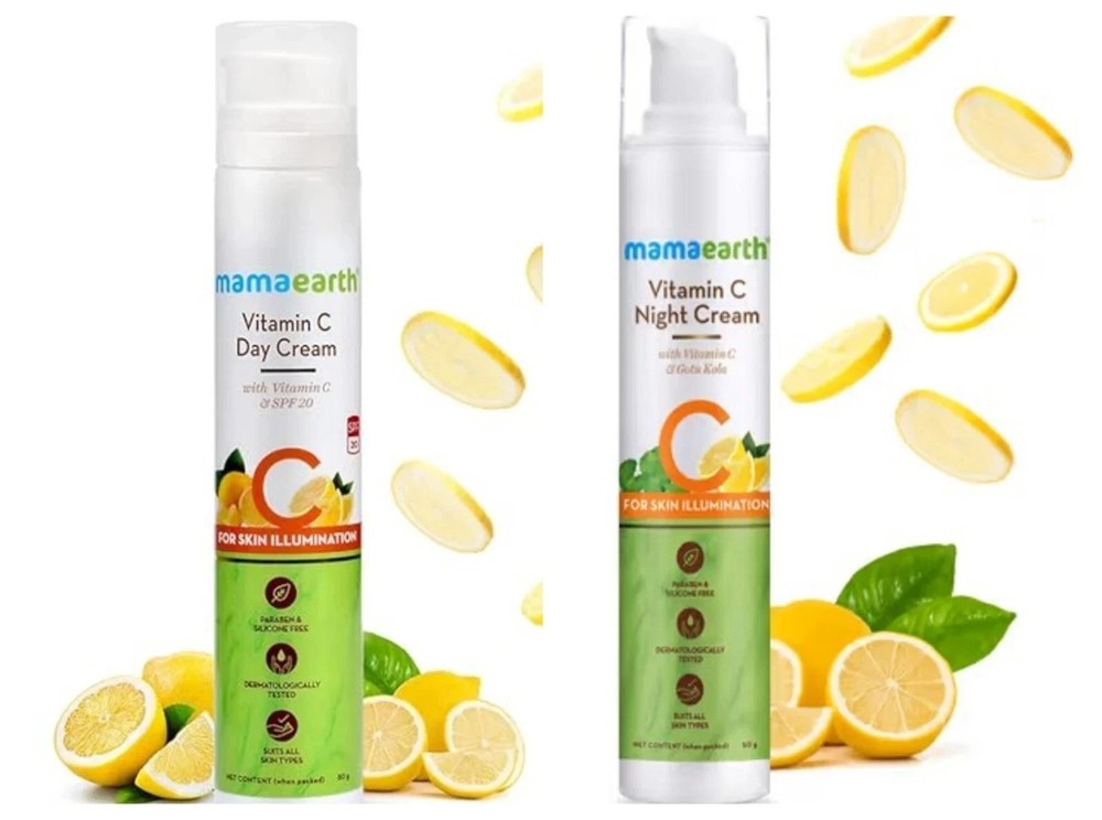 Mamaearth Combo of Vitamin C Day & Night Cream 50gm Each H091