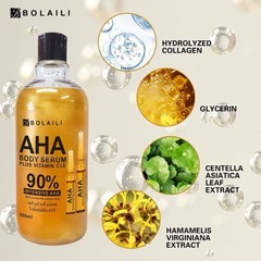 BOLAILI face body Serum AHA Whitening 500ml USA Stock