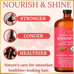 Organic Rosemary Mint Saw Palmetto Hair Oil for Growth, Reduce Hair Loss 4 fl oz