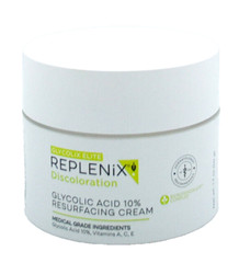 Replenix Discoloration Glycolic Acid 10% Resurfacing Cream – 1.7 oz/50g [2 Pack]