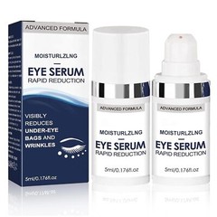 2 PCS Rapid Reduction Eye Serum, Anti Aging Serum Visibly Reduces Under-Eye Bags