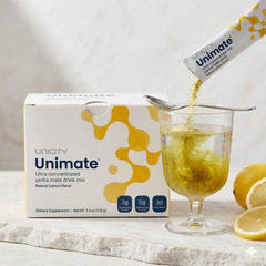 Unicity Unimate Lemon Flavor Packs – 30 Counts – Exp 08/2028 FREE AND FAST SHIPP