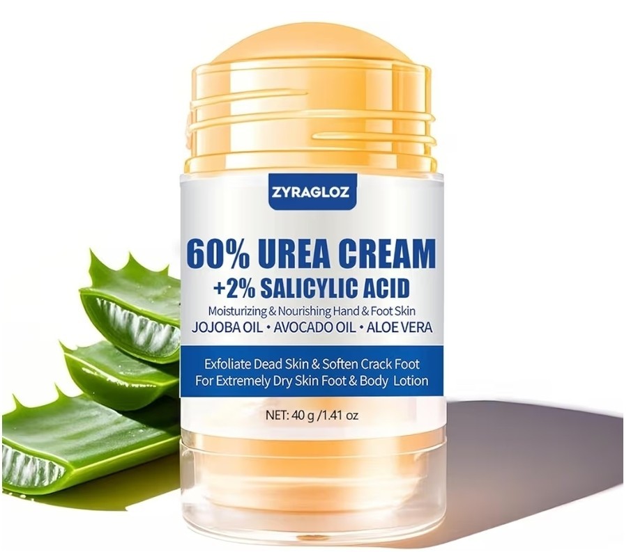 Urea Cream Stick 60% + Salicylic Acid 2% – Callus Remover for Dry Cracked Heels