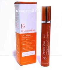 Dr Dennis Gross C + Collagen Brighten & Firm Eye Cream 0.5 OZ NEW BOX AMAZING!