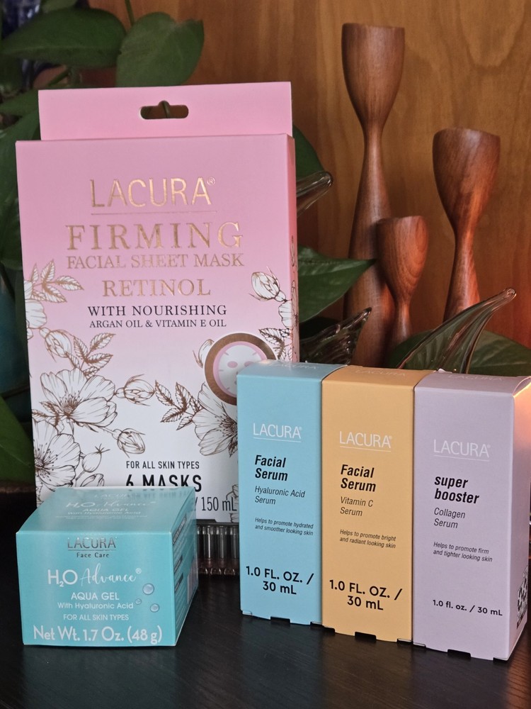 5 Piece Aldi Lacura BEAUTY BUNDLE Moisturizer Serums & Masks NEW w FREE Shipping