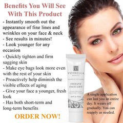 Instant Face Lift Cream – Best Eye, Neck, Face Tightening, Lifting & Firming Ser