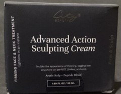 City Beauty Advanced Action Sculpting Cream. Firms Face & Neck 1.69 fl oz.