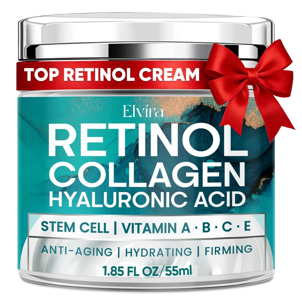 Elvira Retinol Anti Aging Face Moisturizer- Collagen 1.85 Fl Oz (Pack of 1)