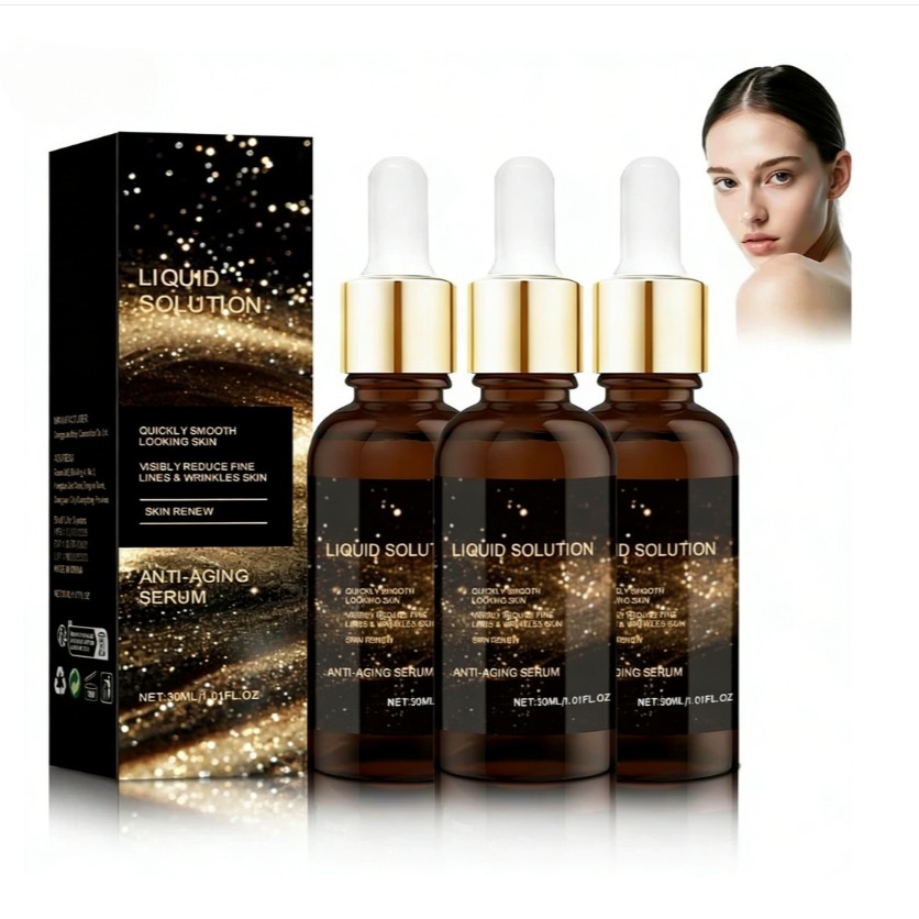 3 PCS Olavita Liquid Solution Anti Aging Serum, Intensely Firms Skin Antiaging..