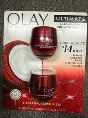 Olay Ultimate Niacinamide + Collagen Hydrating Moisturizer, 1.7 Ounce (2 Pack)