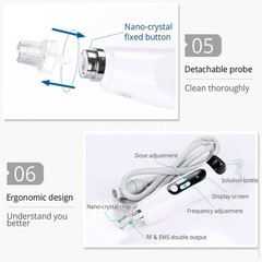 EMS Meso Injector No Needle Skin Wrinkle Removal Care Machine RF Mesotherapy Gun