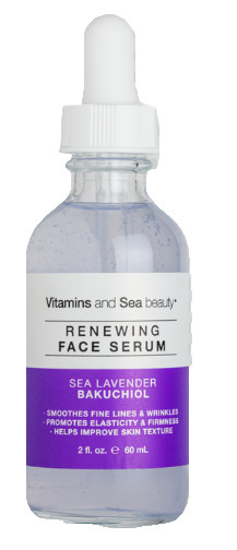 Vitamins & Sea Beauty Sea Lavender Bakuchiol Renewing Face Serum 2oz